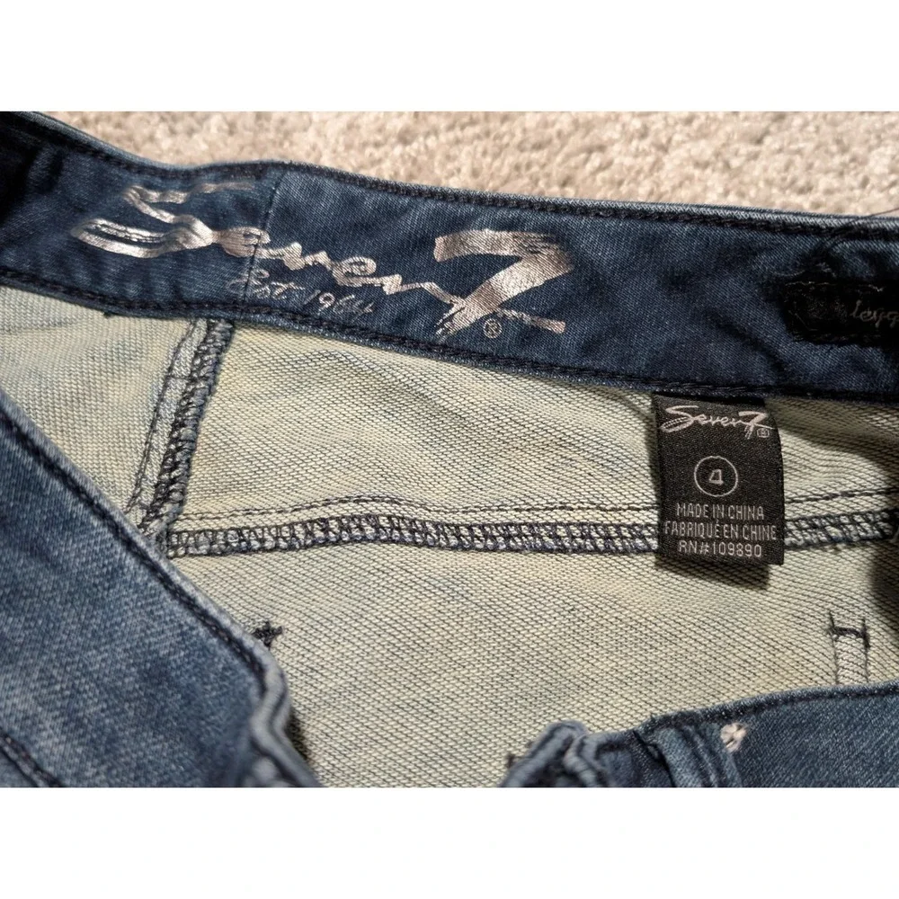 Seven7 Women's Legging Dark Wash Jeans w/Seamed Legs - Size‎ 4 Skinny